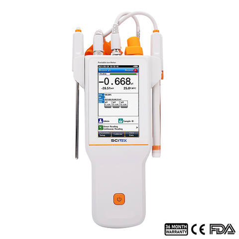 Portable Ion Meter, 8 Points Calibration