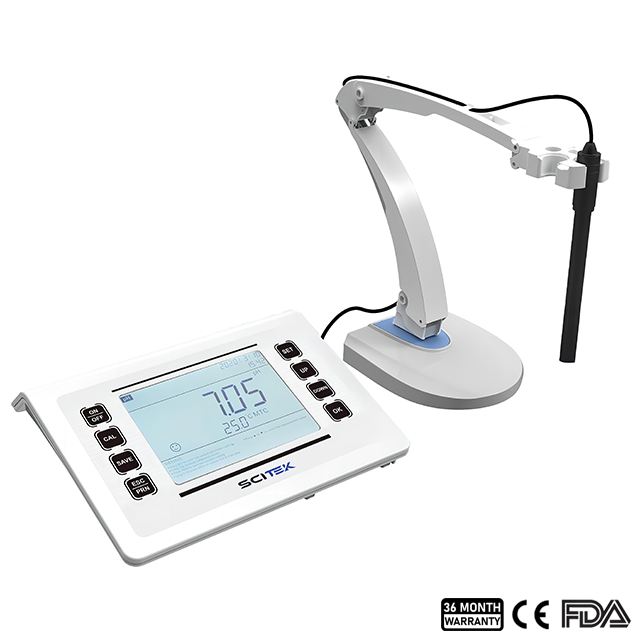 Benchtop pH Meter, Automatic 3 Point Calibration