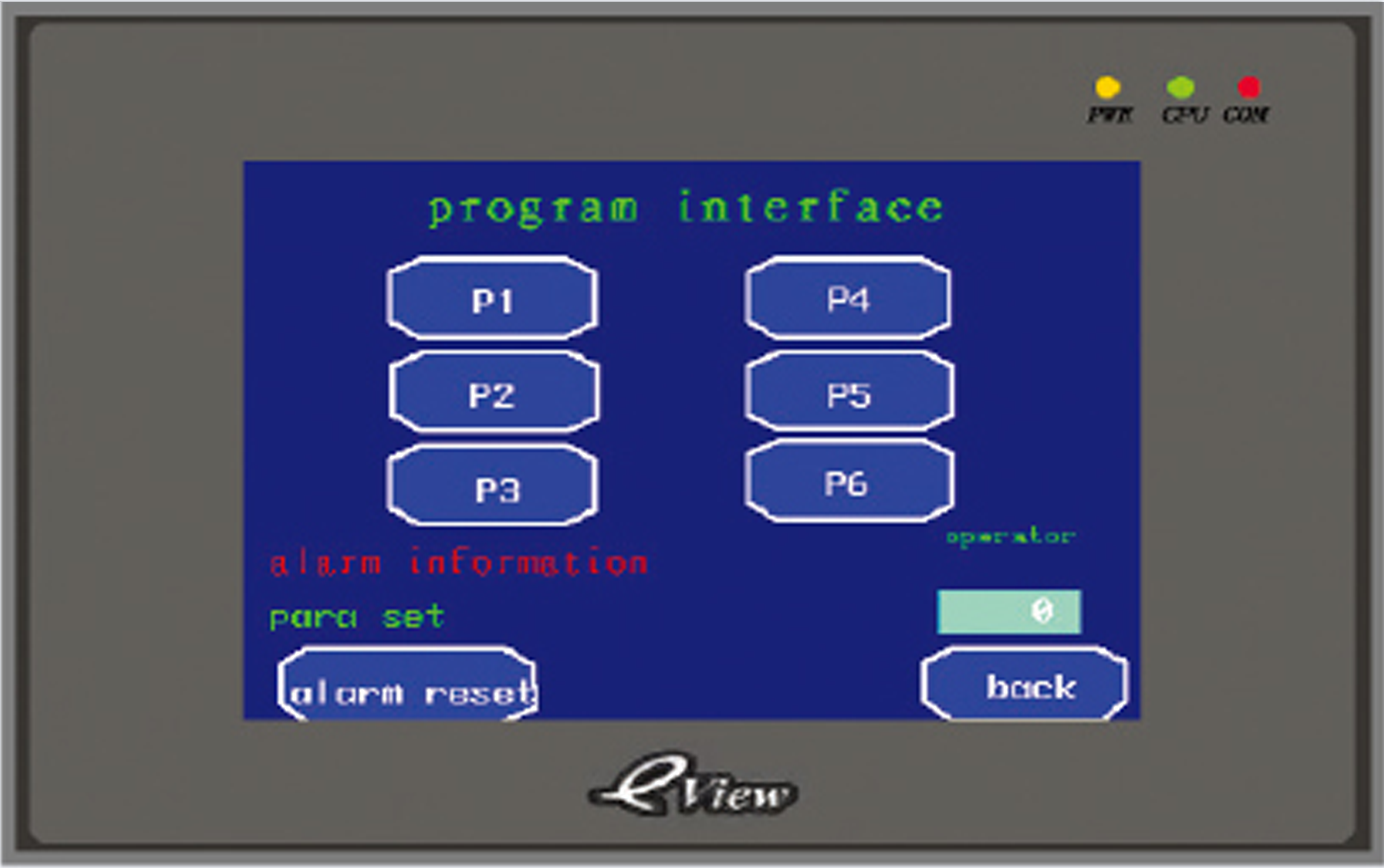 Color LCD touch screen