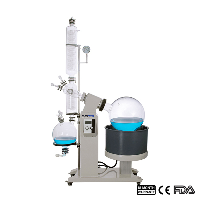 Rotary Evaporator, Triple-Coil Condenser