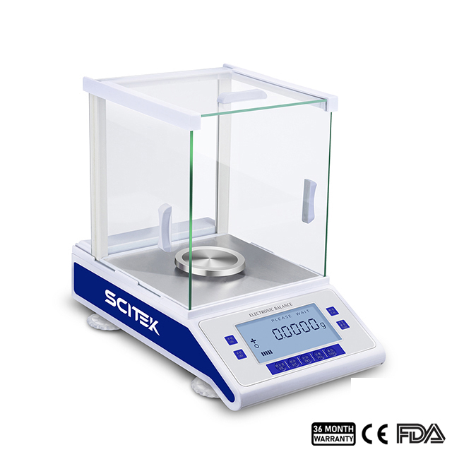 0.0001g Electronic Analytical Balance, Internal Calibration