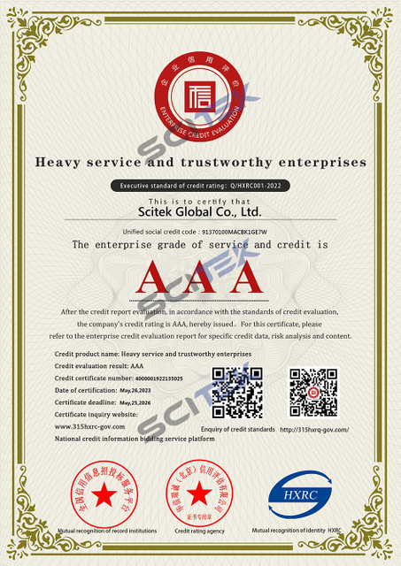 Heavy service and trustworthy enterprises