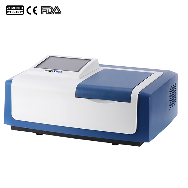 Double Beam UV VIS Spectrophotometer with Touch-screen - Scitek