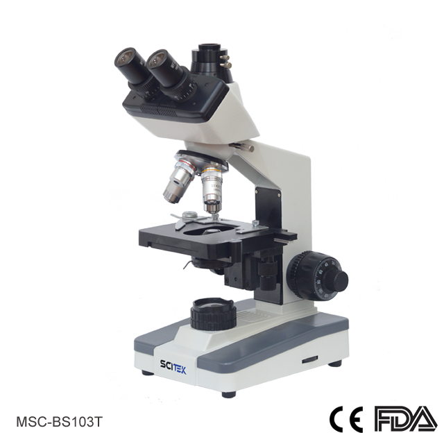 Biological Microscope, Trinocular Viewing Head