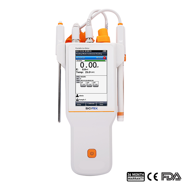 Portable Ion Meter, 5 Points Calibration
