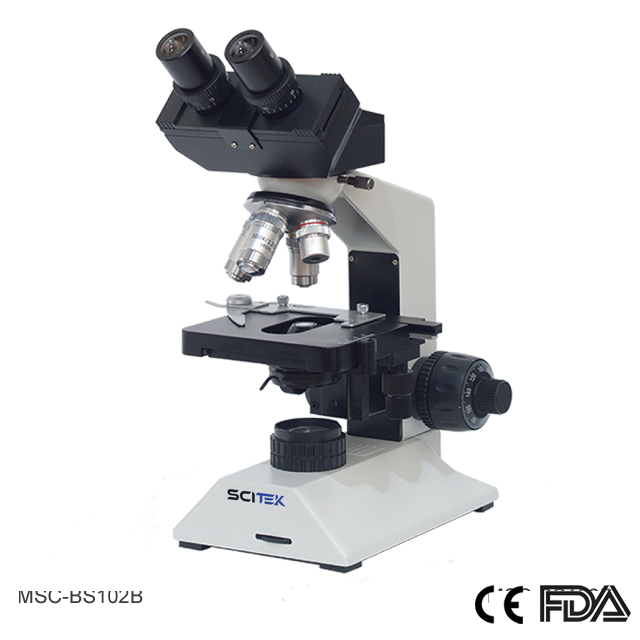 Biological Microscope with Double Layers Mechanical Stage