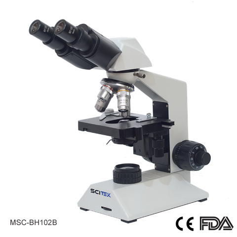 Biological Microscope with Double Layers Mechanical Stage