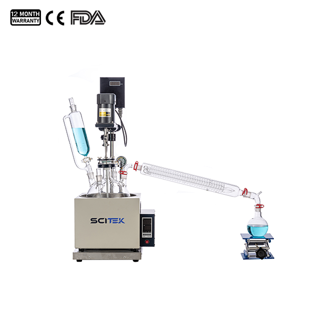 1L Single Layer Glass Reactor