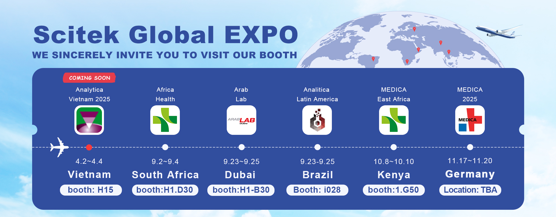 Scitek Global Coming Expos