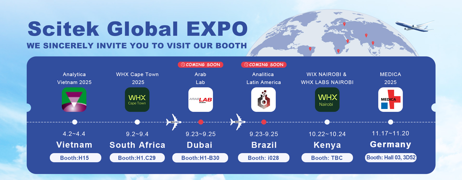 Scitek Global Coming Expos