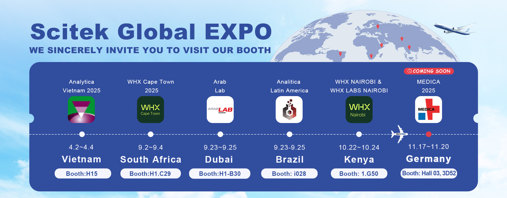 Scitek Global Coming Expos