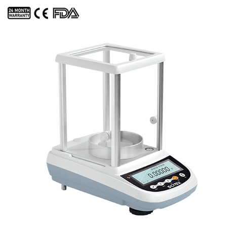 0.0001g Electronic Analytical Balance, One Key/Time Trigger Internal Calibration