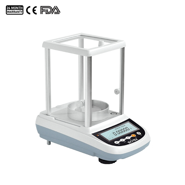 0.0001g Electronic Analytical Balance, One Key/Time Trigger Internal Calibration