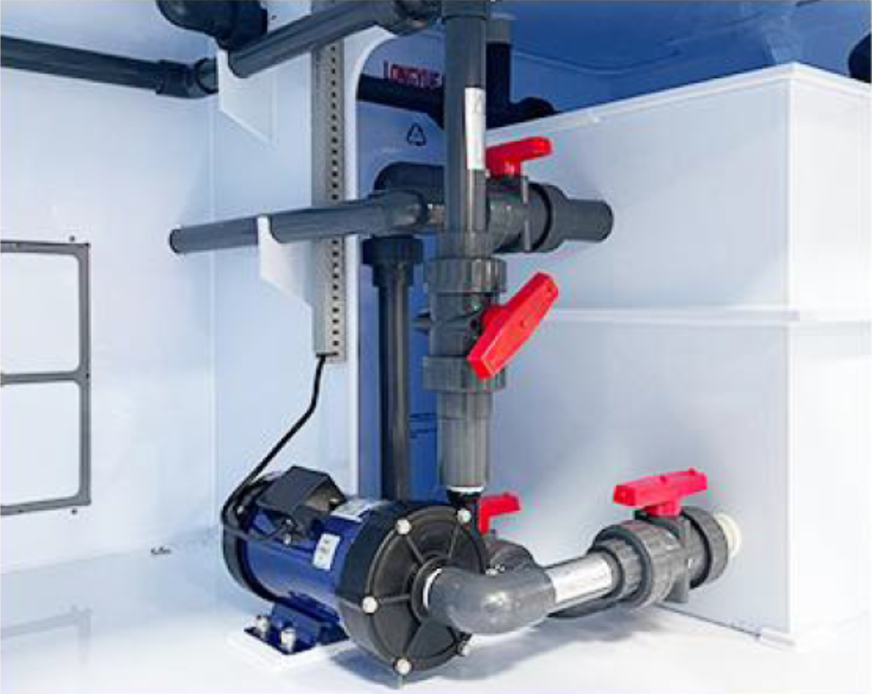 Acid and alkali resistant pump
