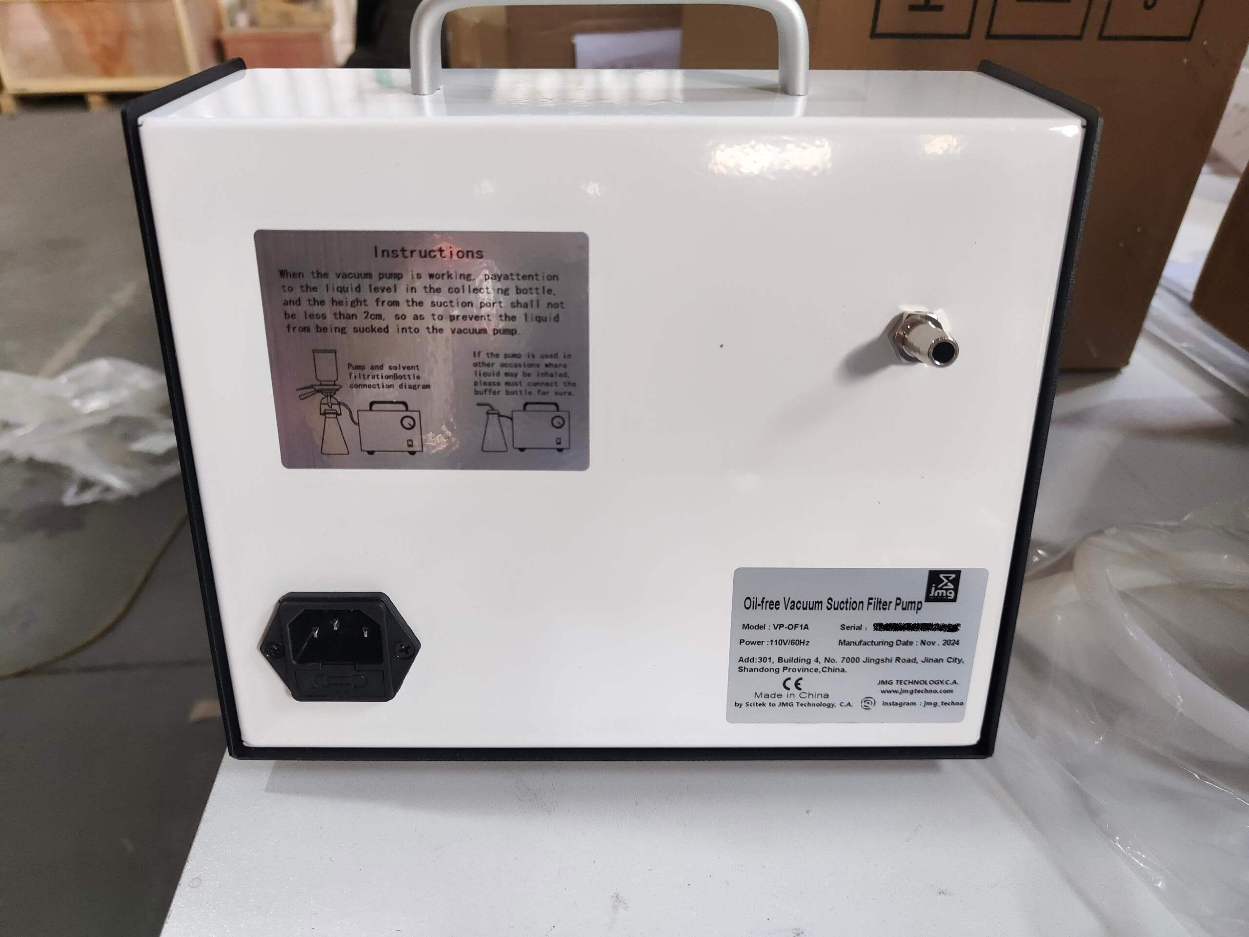 Oil-free Vacuum Suction Filter Pump