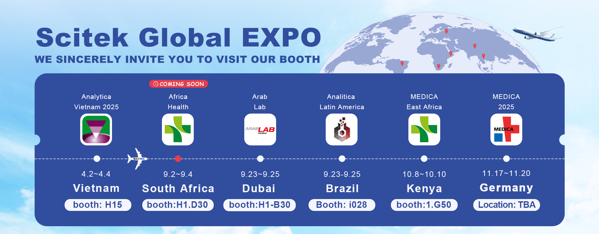 Scitek Global Coming Expos