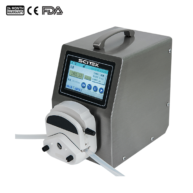 Flow Rate Peristaltic Pump, Color Touch Screen