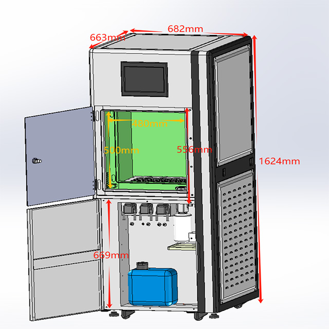 Vertical Acid Steam Cleaning System