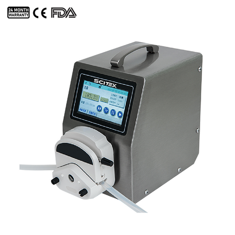 Flow Rate Peristaltic Pump, Color Touch Screen