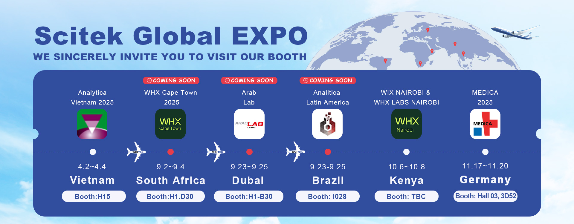 Scitek Global Coming Expos
