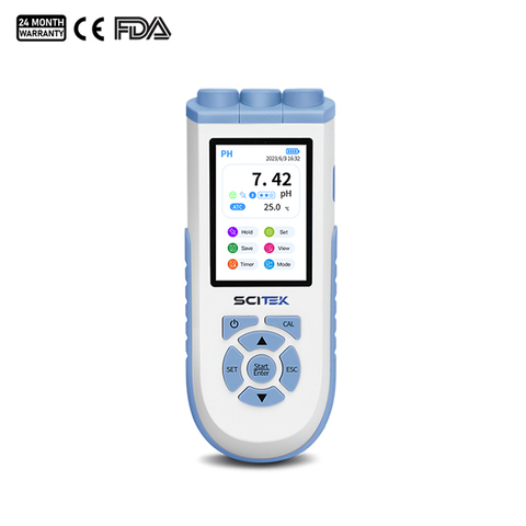 Portable pH Meter, 3 Calibration Points