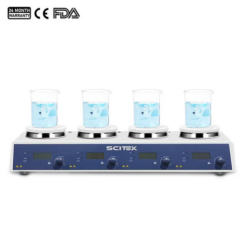 Multi-position Magnetic Stirrer, 4 Positions 