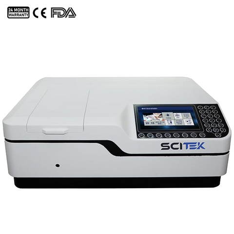 Double-beam UV-VIS Spectrophotometer, Flash xenon lamp