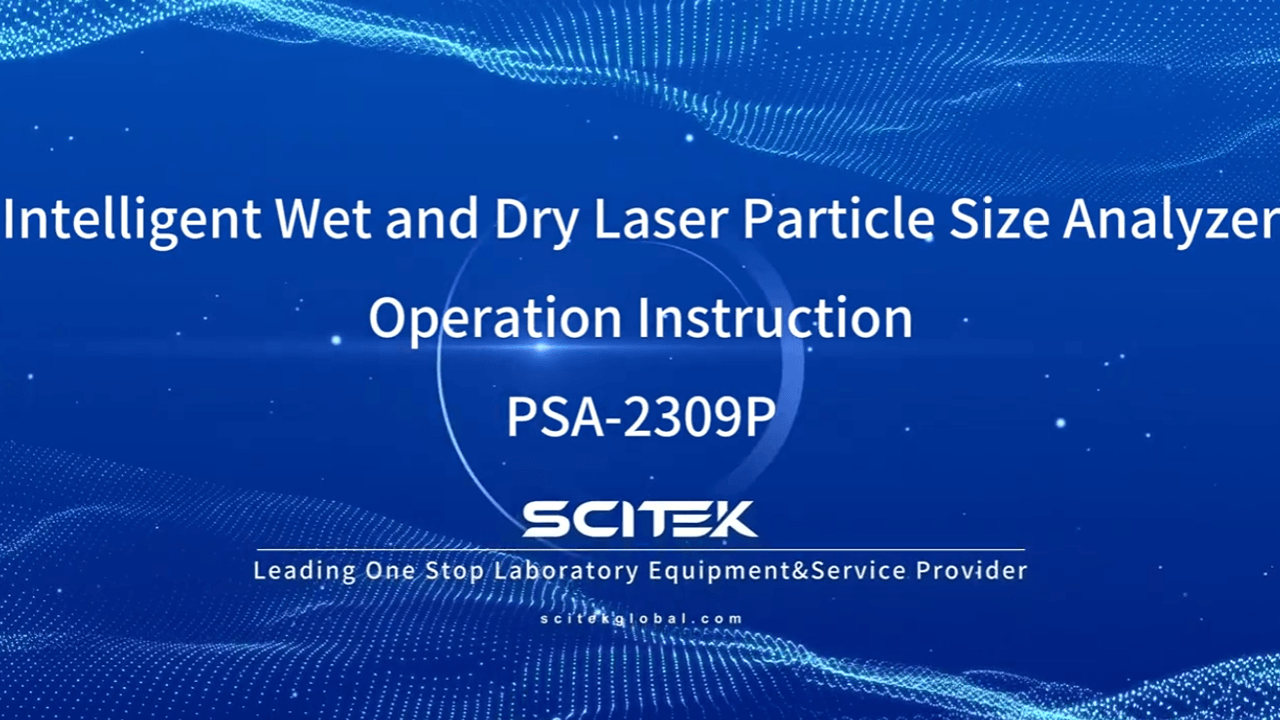  Intelligent Wet and Dry Laser Particle Size Analyzer PSA-2309P Operation Instruction