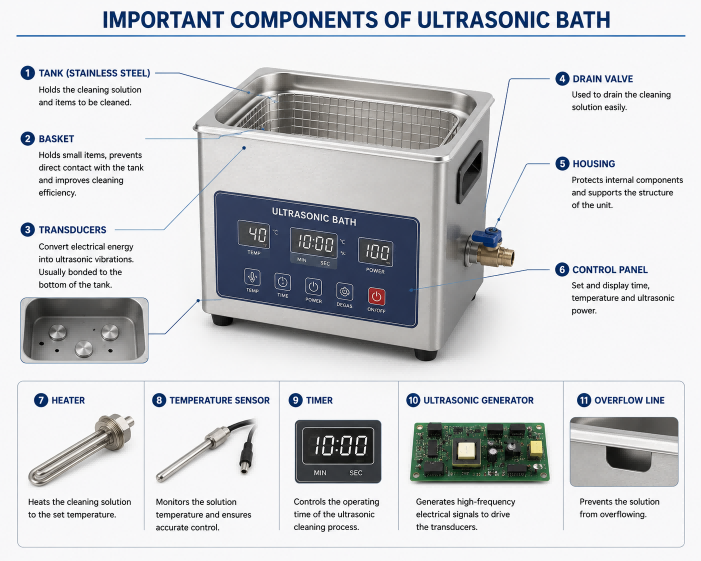 Important components of ultrasonic bath(1)
