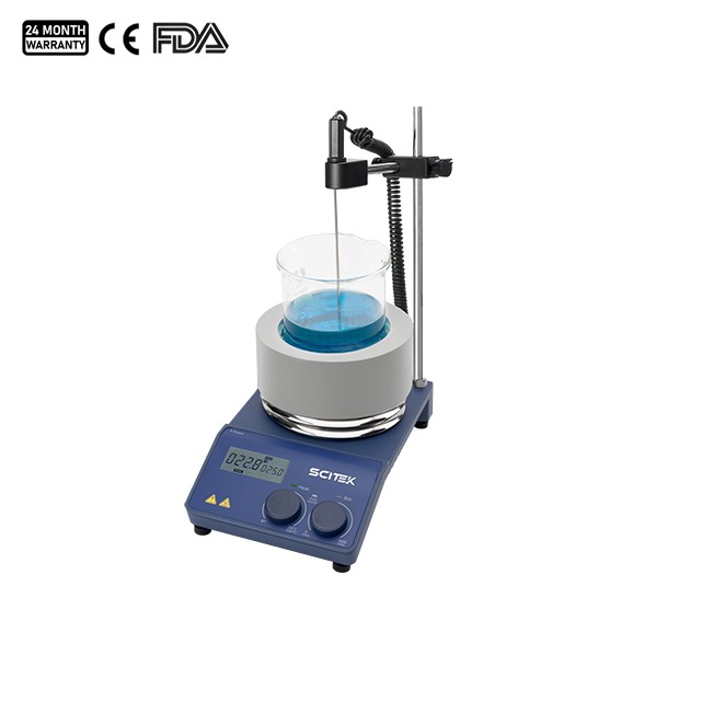 Digital LCD Magnetic Stirrer with Heating Mantle